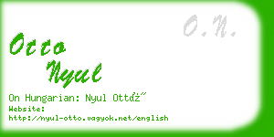 otto nyul business card